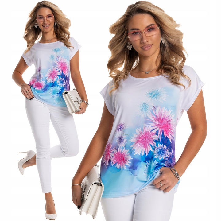 Śliczna Urocza Kobieca BLUZKA Damska Dużo Rozmiarów POLSKI PRODUKT