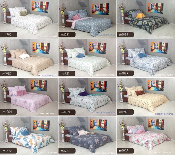 Pościel ELWAY 160x200 Bawełna Satynowa NOWE WZORY