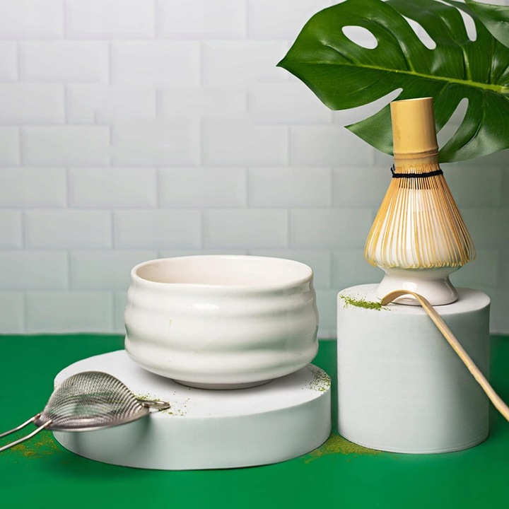 ZESTAW 5 DO CEREMONII MATCHA ZESTAW DO HERBATY MATCHA TRZEPACZKA DO MATCHY