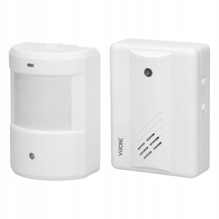 Alarm Bezprzewodowy Sygnalizator Wejścia Czujnik Ruchu 100m na Baterię