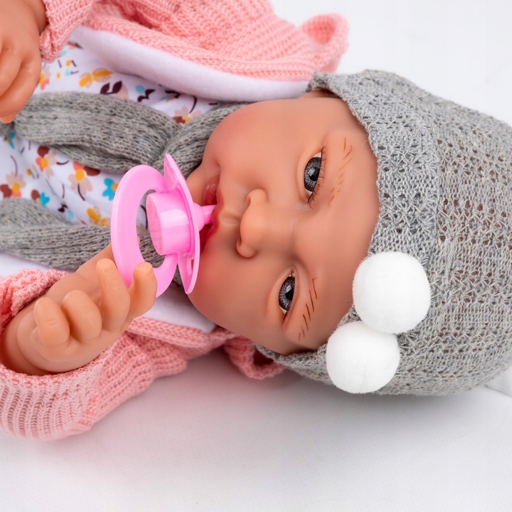 LALKA BOBAS DUŻA INTERAKTYWNA REALISTYCZNA SMOCZEK KINDERPLAY MÓWI 41CM