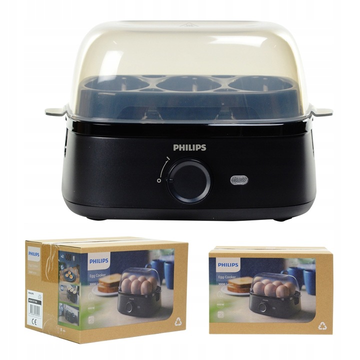 Jajowar PHILIPS HD9137/90 urządzenie do gotowania jajek DO 6 JAJ 400W