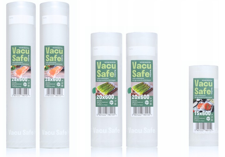 Folia MOLETOWANA do zgrzewarki próżniowej NutriZein 20x300cm 4 sztuki