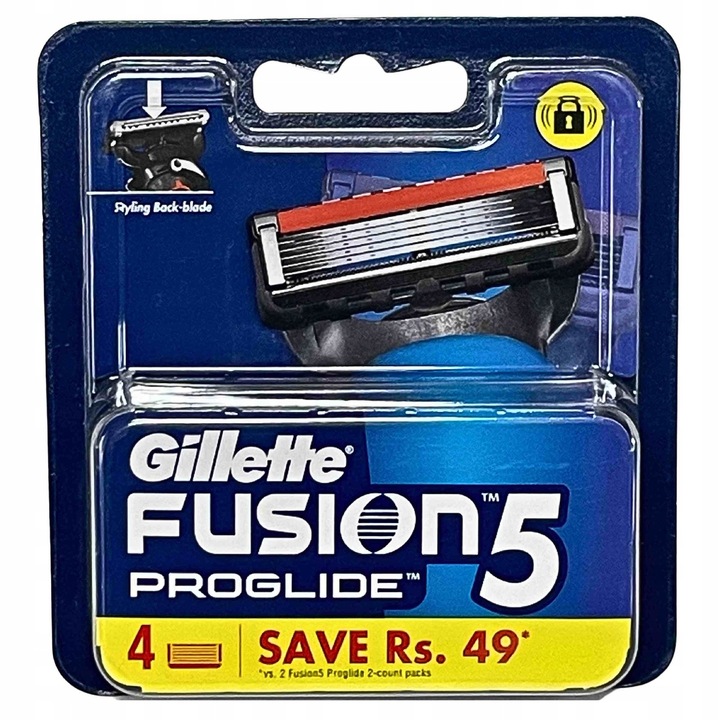 Gillette Fusion5 Proglide wkłady 4 sztuki +GRATIS