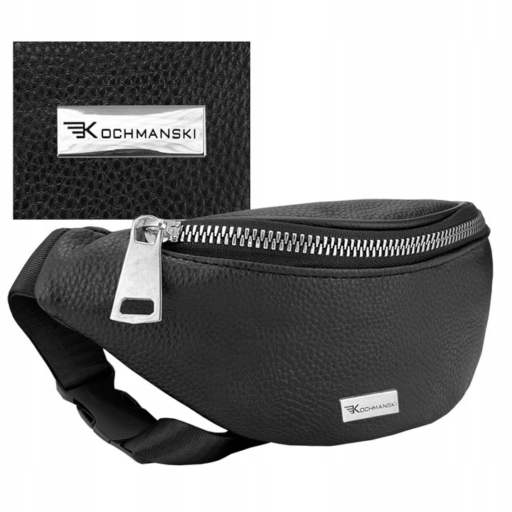 KOCHMANSKI saszetka nerka damska biodrowa na pas wodoodporna czarna