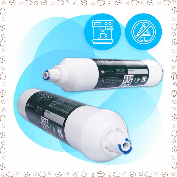 2x Filtr wody Seltino Amico do lodówki Samsung SIDE BY SIDE ZAMIENNIK