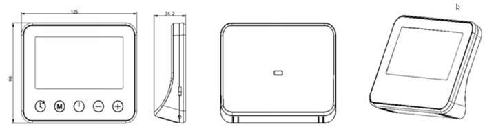 Regulator temperatury termostat radiowy WT-20 WIFI BEZPRZEWODOWY