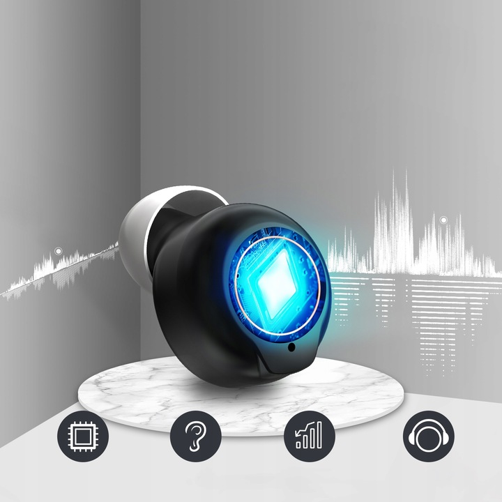 APARAT SŁUCHOWY AKUMULATOR 2 w 1 DOUSZNY WZMACNIACZ SŁUCHU LANDMED