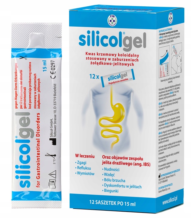 SILICOLGEL ŻEL NA REFLUKS, ZGAGĘ, IBS 12X15 ML