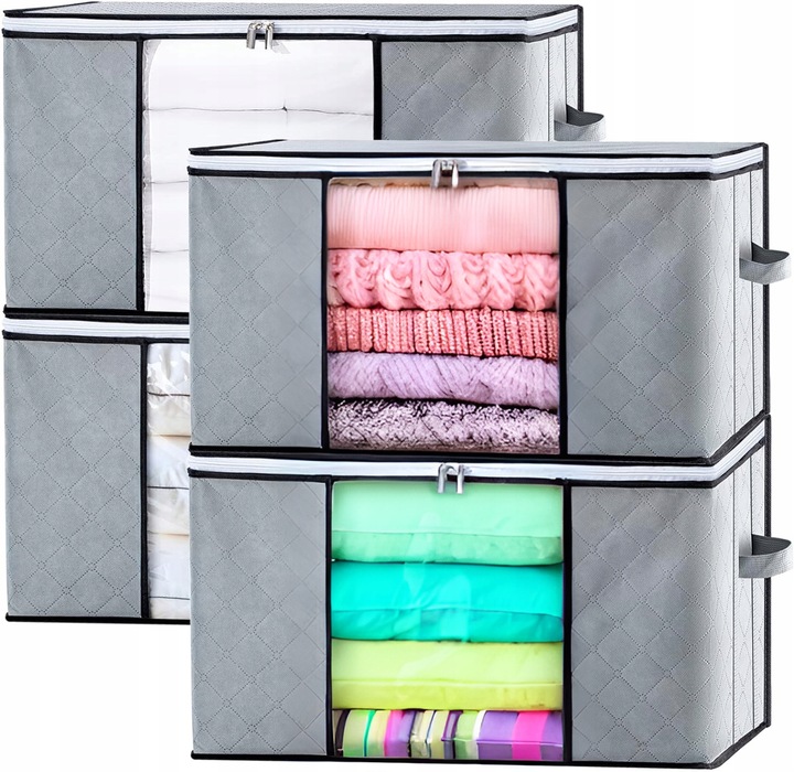 6X TORBA DO PRZECHOWYWANIA UBRAŃ ORGANIZER PUDEŁKA DO SZAFY POJEMNIKI