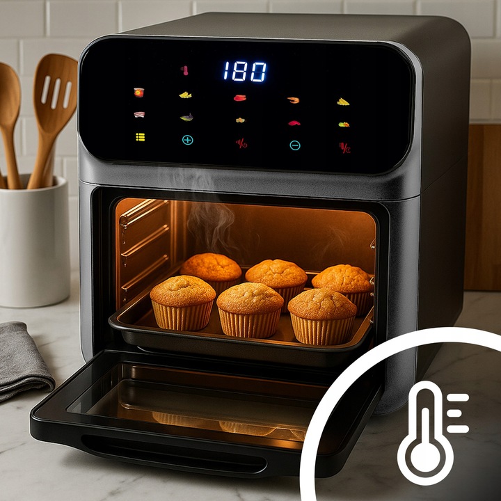 FRYTKOWNICA BEZTŁUSZCZOWA AIR FRYER 8,5L PIEKARNIK 1350W 10 TRYBÓW