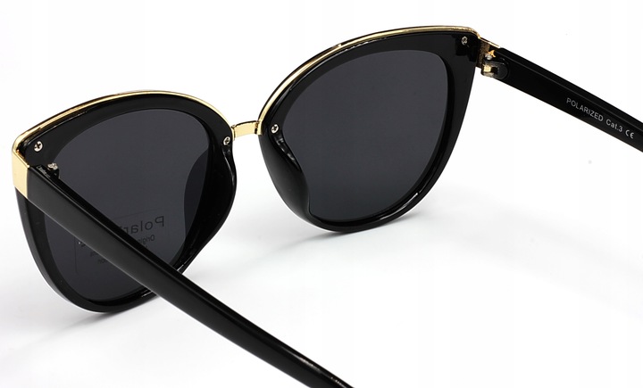 OKULARY PRZECIWSŁONECZNE DAMSKIE POLARYZACYJNE filtr UV 400 modne kocie