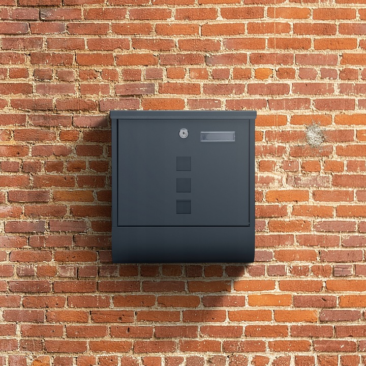 SKRZYNKA POCZTOWA NA LISTY POCZTĘ GAZETY TUBA WIZJER NOWOCZESNA ANTRACYT