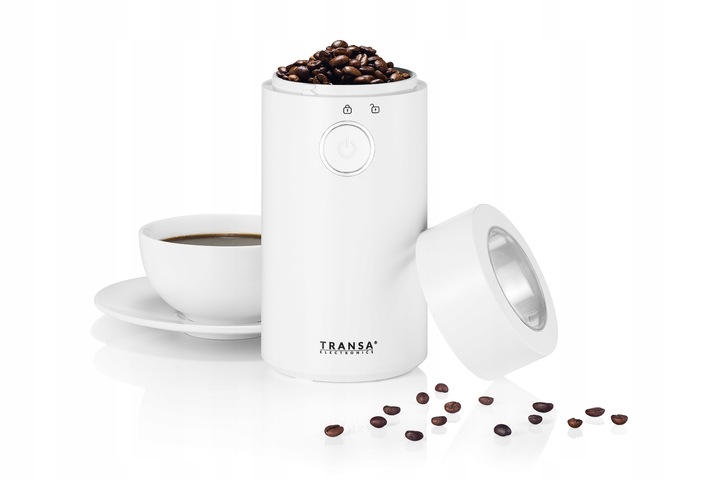 MŁYNEK do mielenia kawy elektryczny OSTRZA ZE STALI NIERDZEWNEJ BIAŁY