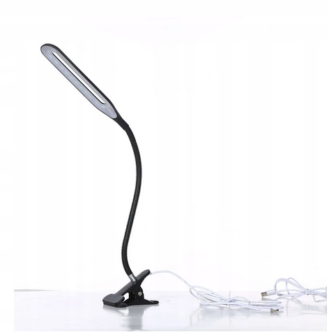 LAMPKA BIURKOWA LED BIUROWA SZKOLNA USB KLIPS