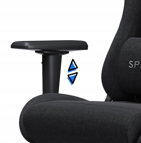 Fotel Gamingowy Materiałowy Obrotowy Biurowy Krzesło Gracza Kubełek Sense7