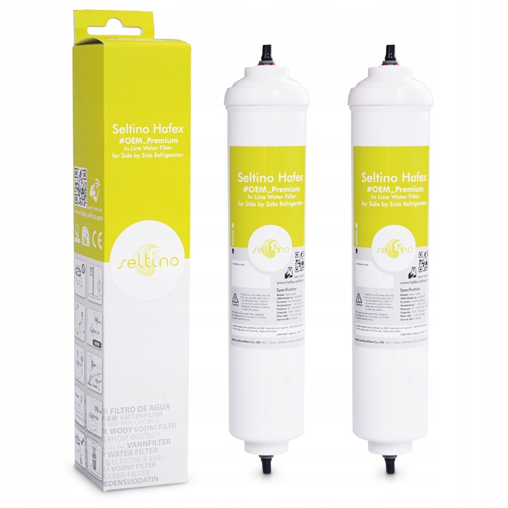 2x Seltino Hafex filtr do lodówki zamiennik do Samsung DA29-10105J