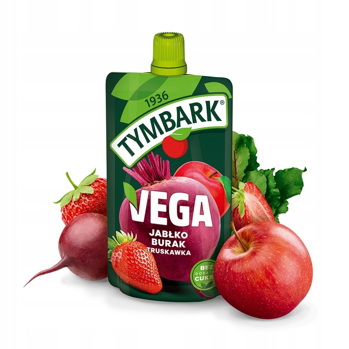 Mus warzywa owoce Tymbark Vega jabłko burak truskawka 12x 100g
