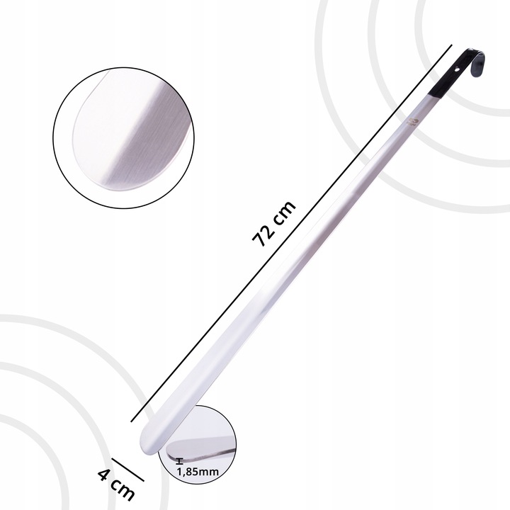MEGA długa łyżka do butów 72 cm metalowa trwała MOCNA XXL SOLIDNA