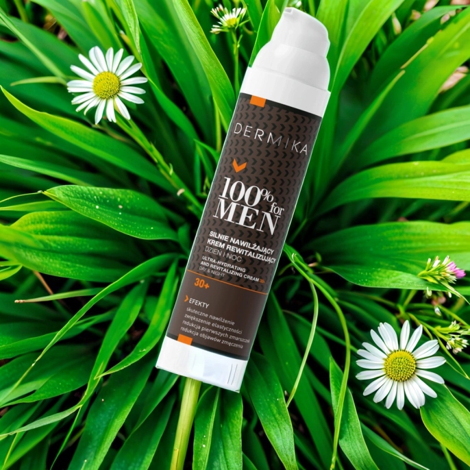KREM DO TWARZY DLA MĘŻCZYZN 30+ DERMIKA 100% FOR MEN NAWILŻAJĄCY 100ML