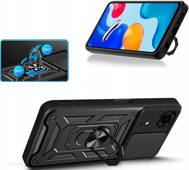 ETUI RING do XIAOMI REDMI NOTE 11 PRO 4G 5G +SZKŁO