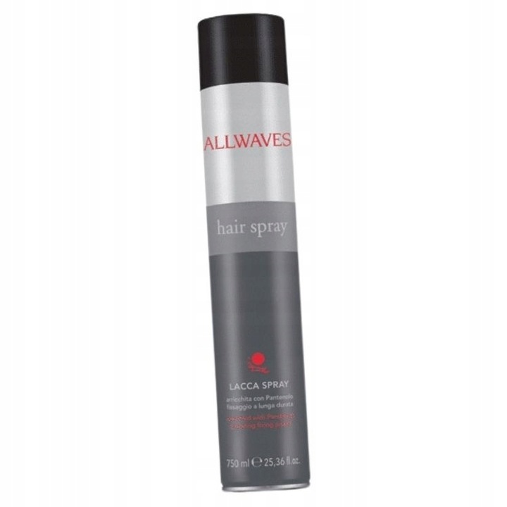 ALLWAVES LACCA SPRAY LAKIER DO WŁOSÓW MOCNO UTRWALAJĄCY Z WITAMINAMI 750 ML