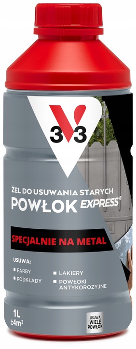 V33 Środek do Usuwania Metal Express 1L