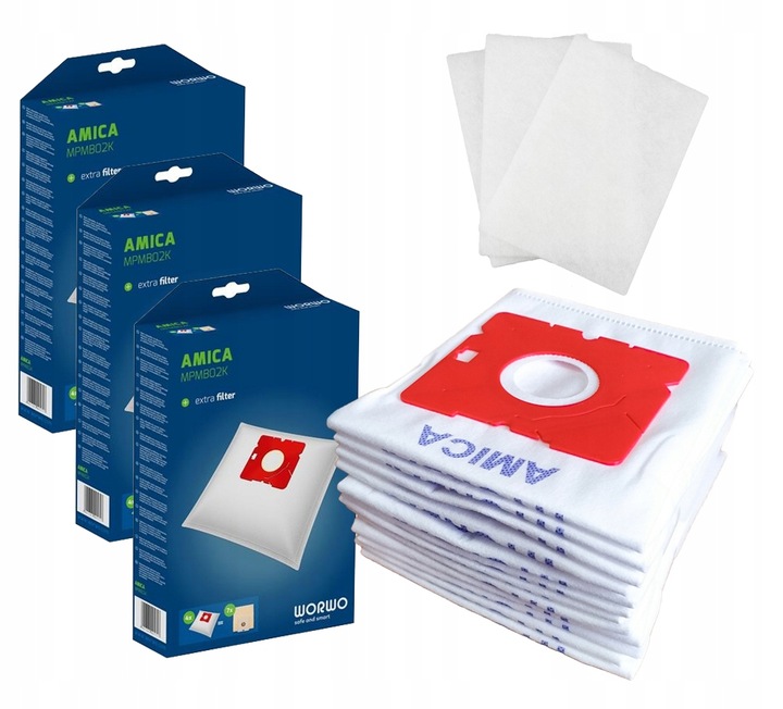 12x WORKI DO ODKURZACZA AMICA ORA VM1032 MPMB02K