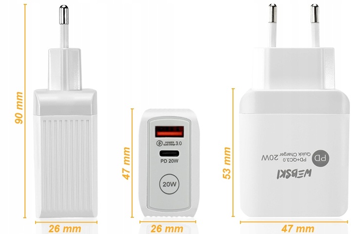 UNIWERSALNA ŁADOWARKA DO WSZYSTKICH URZĄDZEŃ USB C