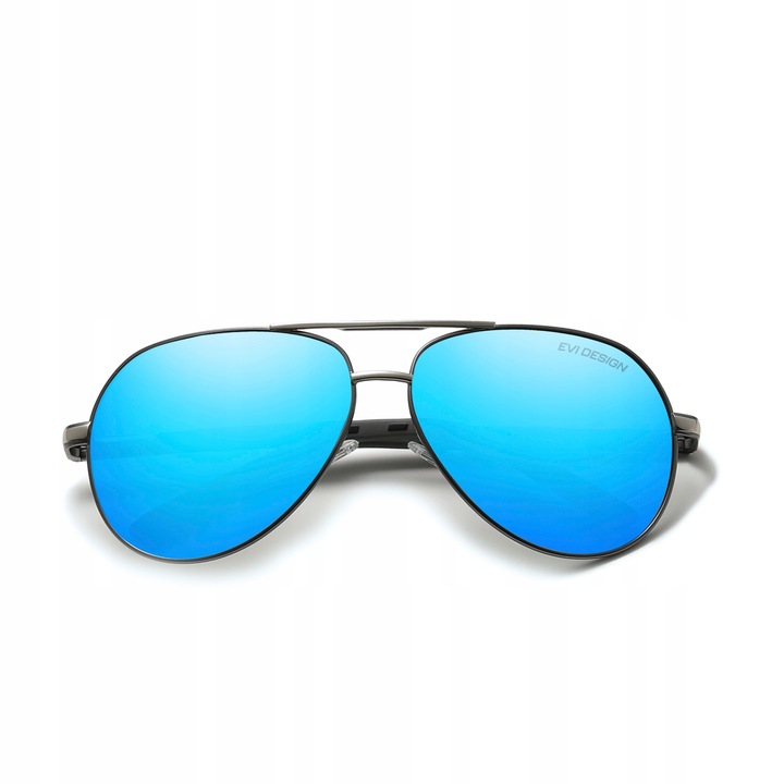 Okulary PRZECIWSŁONECZNE męskie z polaryzacją UV400 pilotki + etui ZESTAW