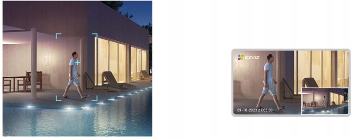 Kamera WiFi EZVIZ C8c 2K+ OBROTOWA Detekcja AI Tryb NOCNY 30m Podgląd 24/7