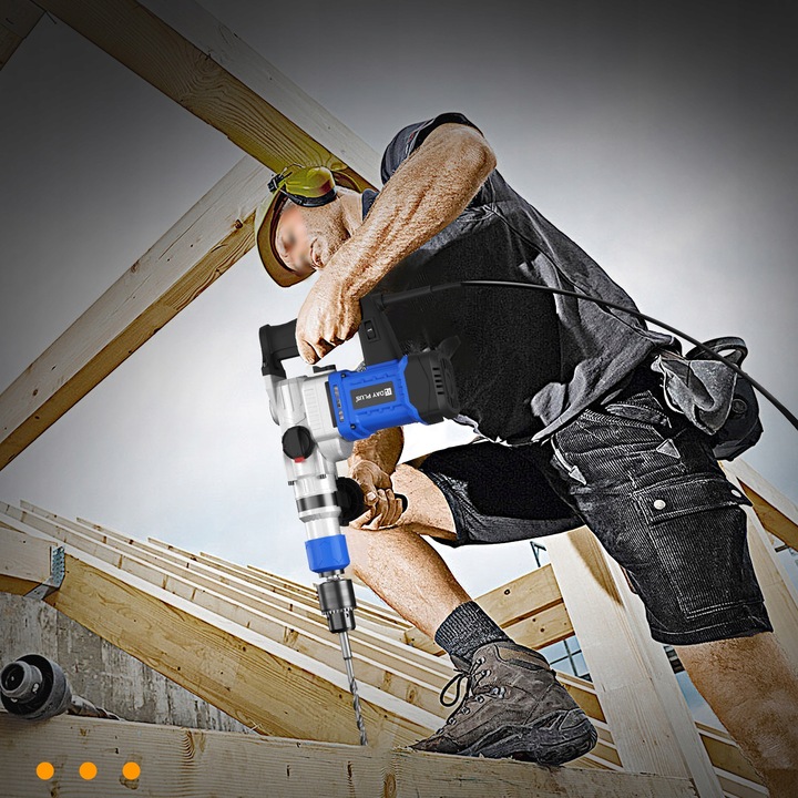 Wiertarka udarowa z kontrolą wibracji, sprzęgło bezpieczeństwa Młot