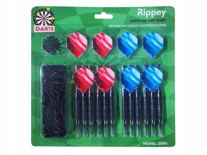 ZESTAW 12 RZUTEK DO TARCZY ELEKTRONICZNEJ LOTKI DO GRY ZD02