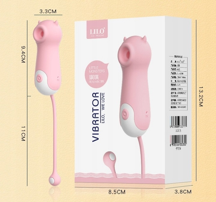 WIBRATOR SSĄCY ŁECHTACZKĘ, MASAŻER Z AKUMULATOREM