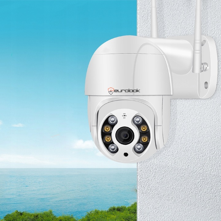 KAMERA ZEWNĘTRZNA WiFi OBROTOWA 3MPX IP Full HD ZOOM 3MP 2048 x 1536P BIAŁA