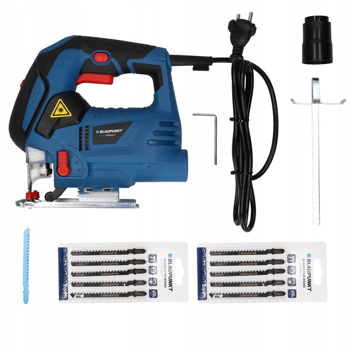 Wyrzynarka 1400W Laser Podświetlenie regulacja obrotów 10 szt.