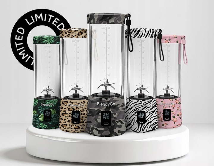 Oryginalny Blender BlendyGo 3 Bezprzewodowy USB 550ml | DODATKI W