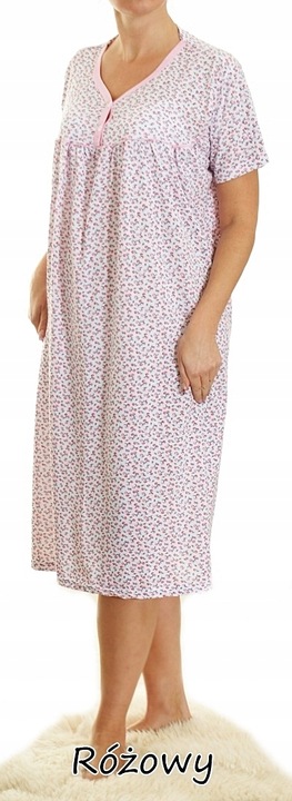 Koszula nocna wygodna PIŻAMA bawełna ELA MEGA PLUS SIZE