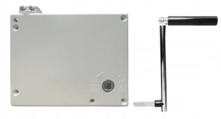 ZWIJACZ KORBOWY NA LINKĘ Z KORBĄ SELVE + LINKA 7MB BIAŁY do rolet zewn