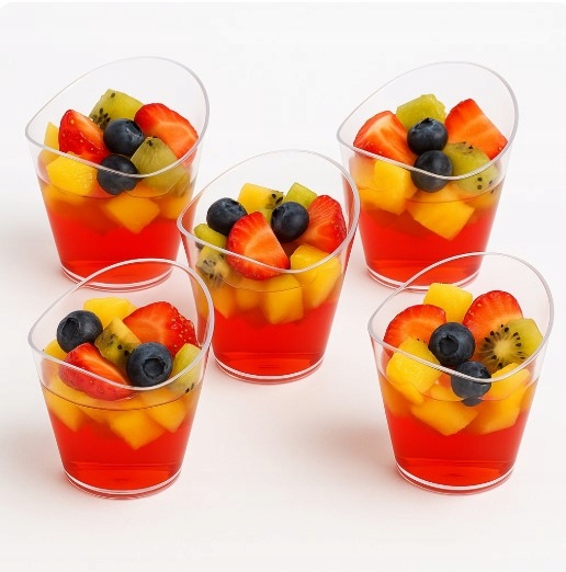 Pojemnik fingerfood pojemniki na desery przekąski fala 120 ml 24 szt.