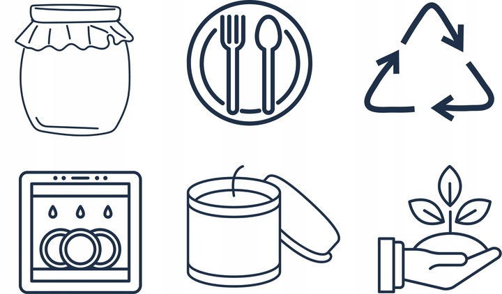 12x Słoik Szklany Na Przetwory 235 ml Prosty Słoiczek Do Dżemów Do Świec