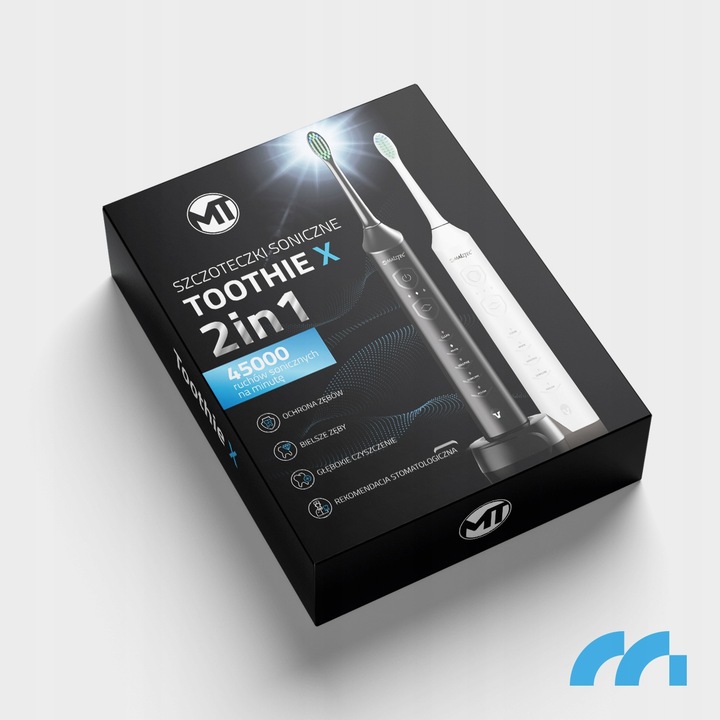 2x SZCZOTECZKA SONICZNA ELEKTRYCZNA DO ZĘBÓW ZESTAW 6 KOŃCÓWEK