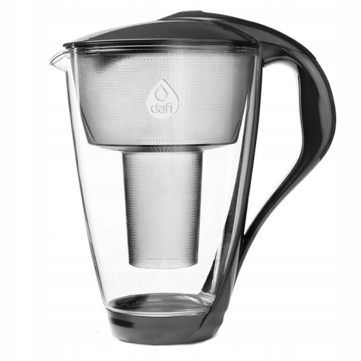 Zestaw Szklany dzbanek filtrujący wodę DAFI CRYSTAL LED + 6 filtrów Mg