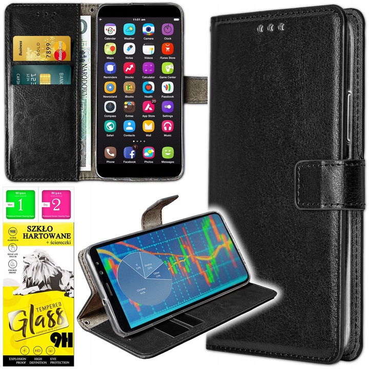 Etui do Infinix Smart 8 / Hot 40i Portfel Vintage Book Case Kolory + SZKŁO