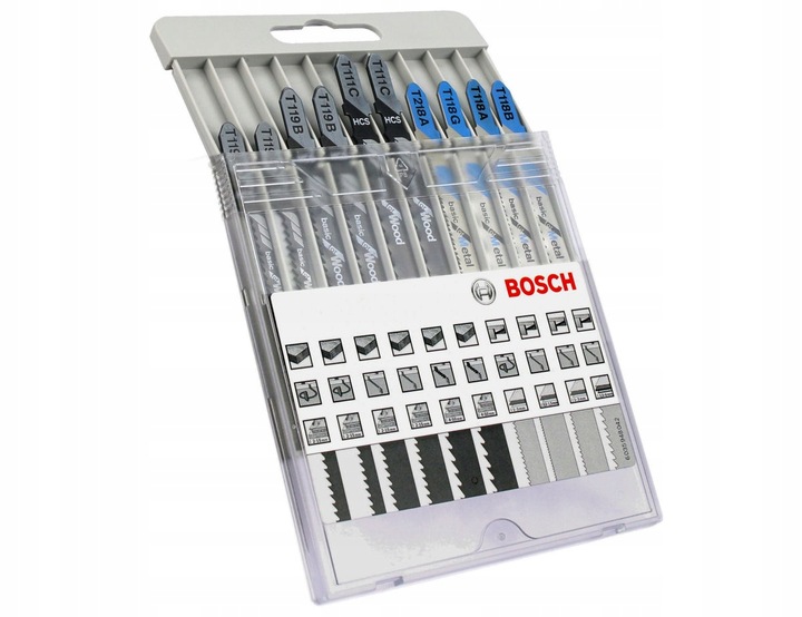 BOSCH Zestaw 10 brzeszczotów do wyrzynarek