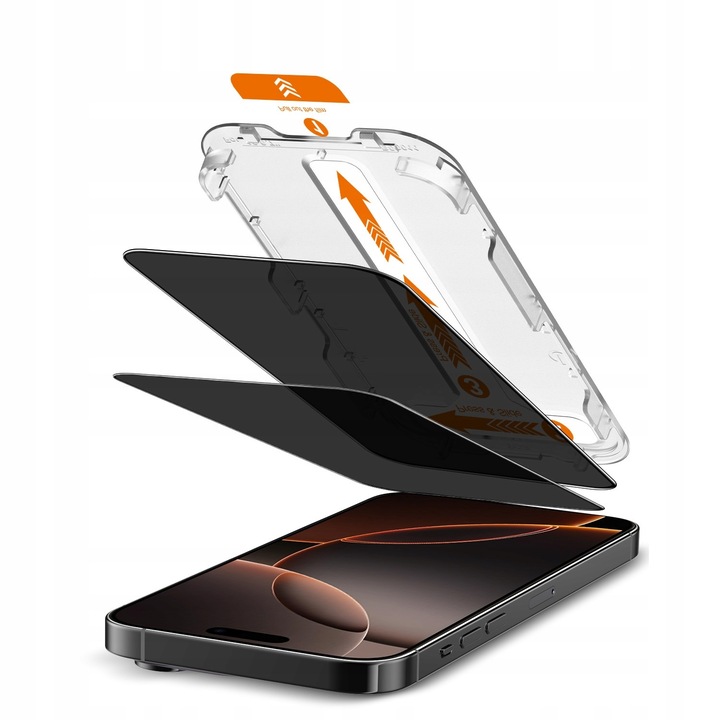 Szkło hartowane prywatyzujące Warthog do Apple iPhone 15 Pro Max 2szt EZFit
