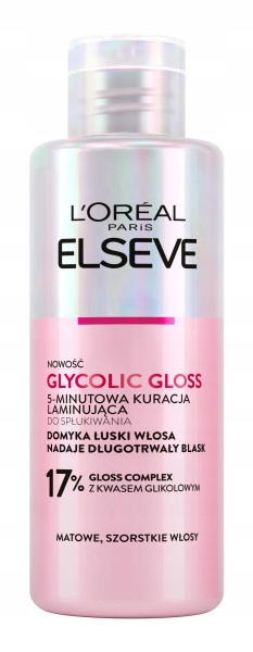 Laminacja Włosów Loreal Elseve Glycolic Gloss 5-Minutowa Kuracja 200ml