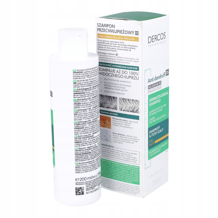 Vichy Dercos Anti-Dandruff szampon przeciwłupieżowy do włosów suchych 200ml