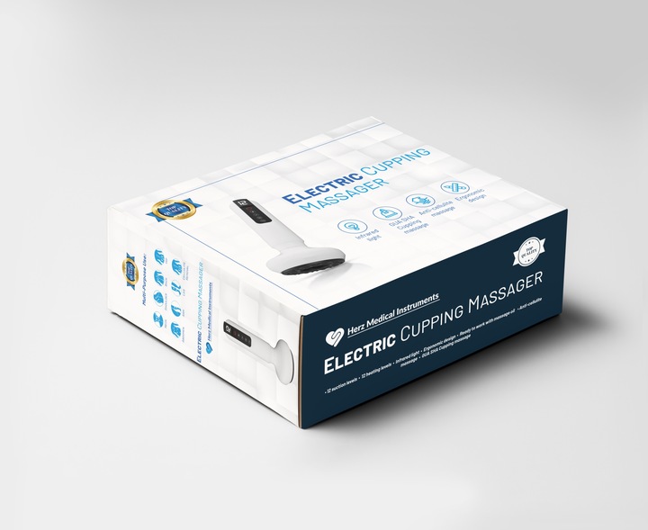 ELEKTRYCZNA BAŃKA CHIŃSKA MASAŻER Bezprzewodowy Antycellulitowy Herz