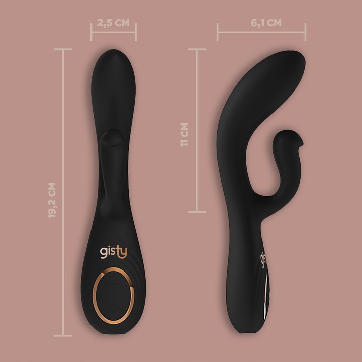 Wibrator damski GISTY masażer łechtaczki punktu G z króliczkiem NA PREZENT